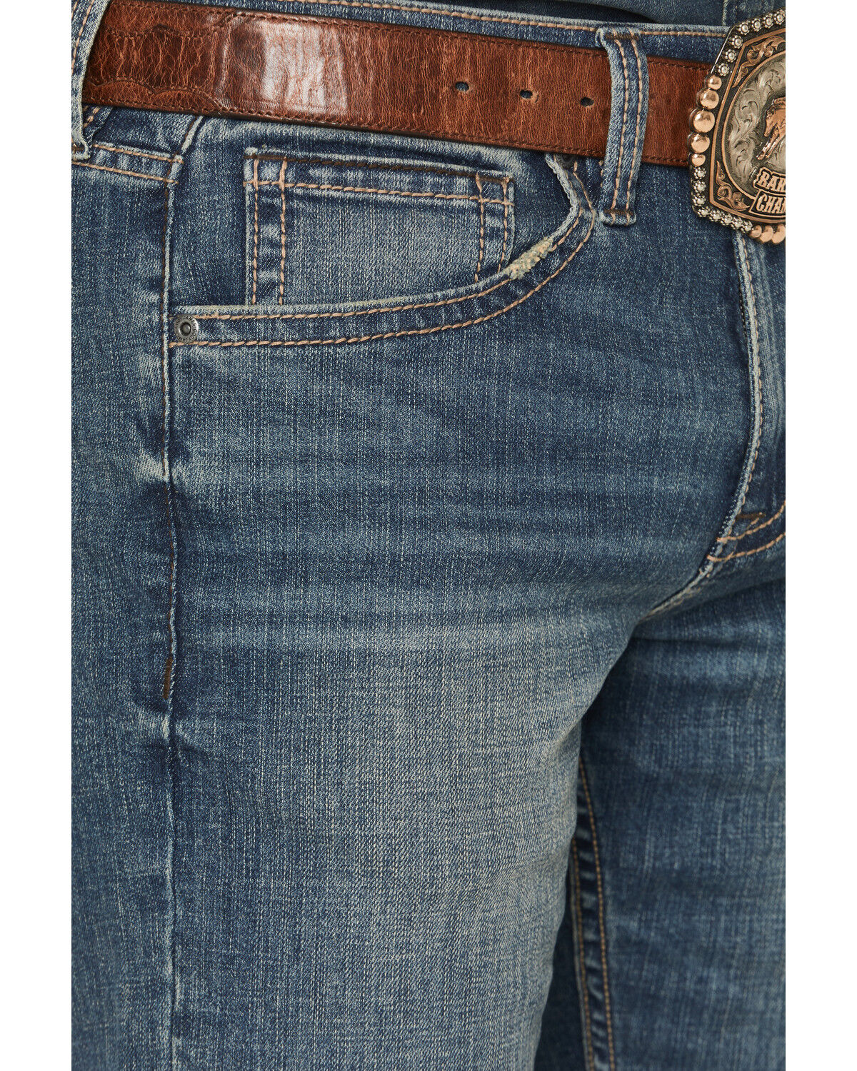 Image #2 - Cody James Men's Grullo Wash Wyatt Slim Bootcut Stretch Denim Jeans, Dark Wash, hi-res