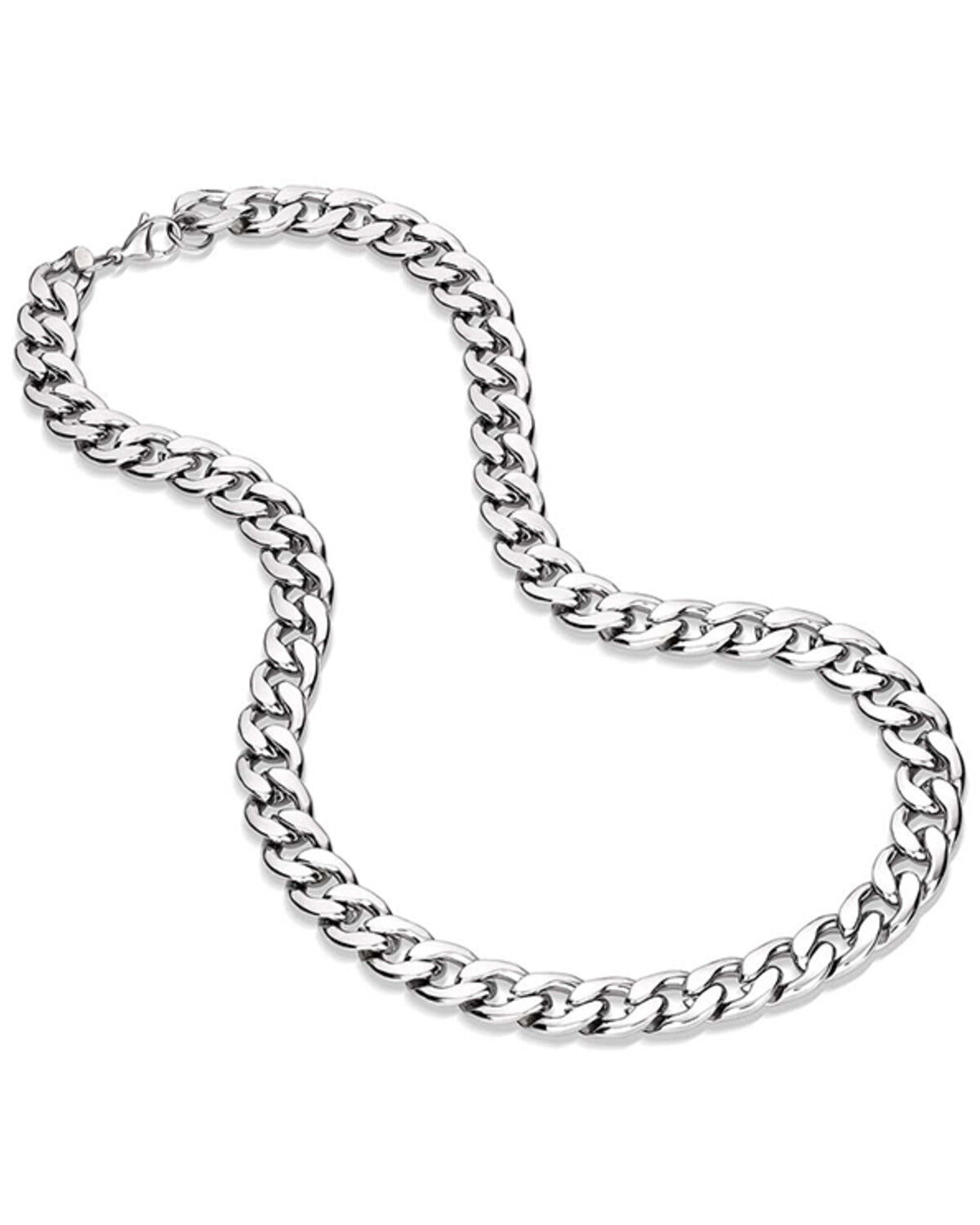 Image #1 - Montana Silversmiths Men's Chain Link Necklace, Silver, hi-res