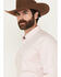 Image #2 - Cody James Men's Performance Twill Solid Long Sleeve Button-Down Stretch Western Shirt, Pink, hi-res