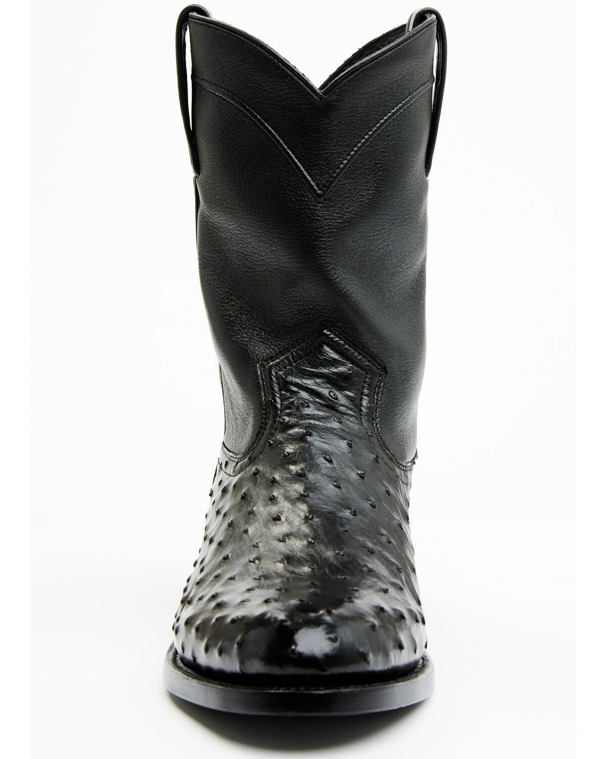 Image #4 - Cody James Black 1978&reg; Men's Carmen Exotic Full-Quill Ostrich Roper Boots - Round Toe, Black, hi-res