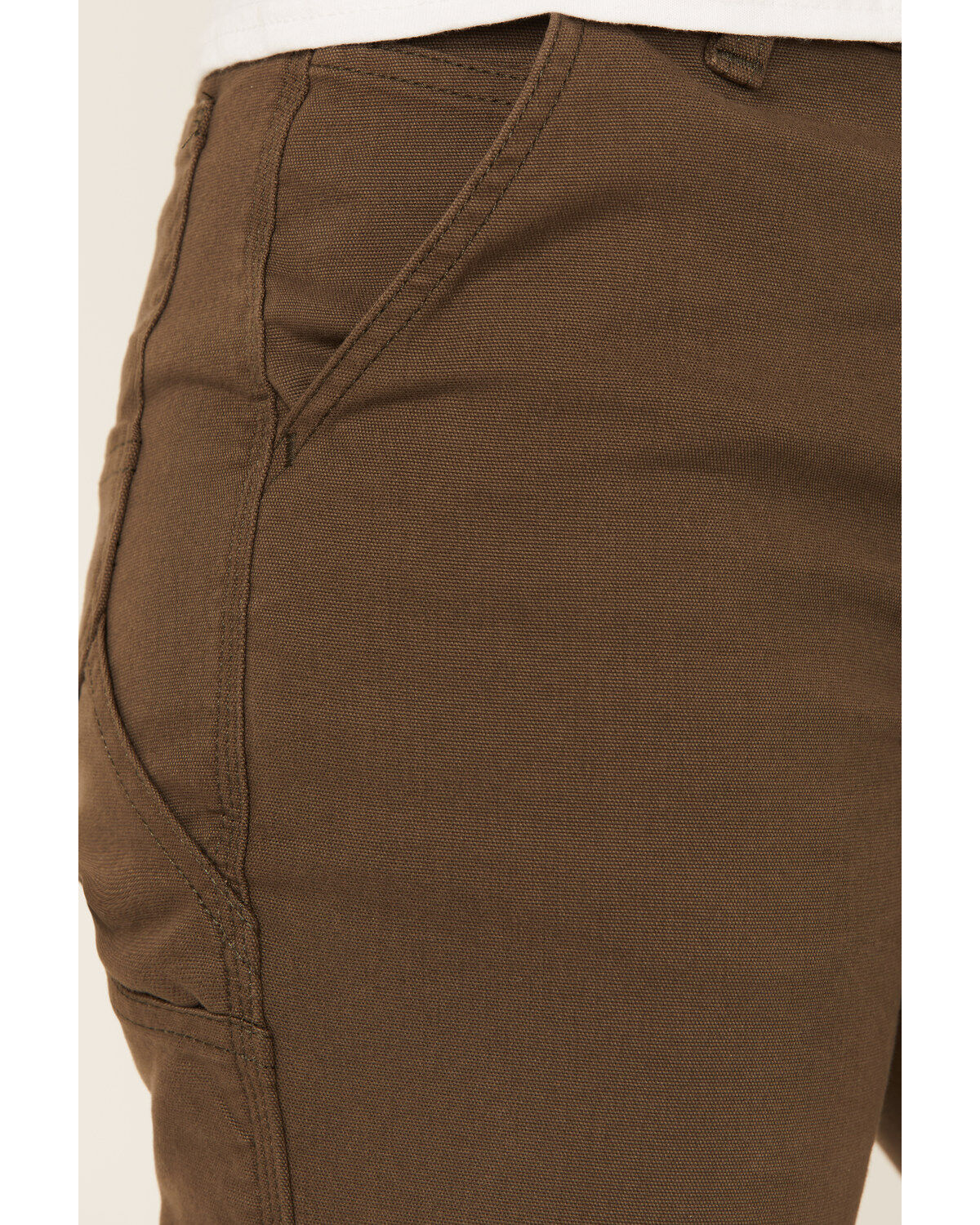 Image #2 - Carhartt Women's Rugged Flex&reg; Relaxed Fit Canvas Stretch Work Pants, Dark Brown, hi-res