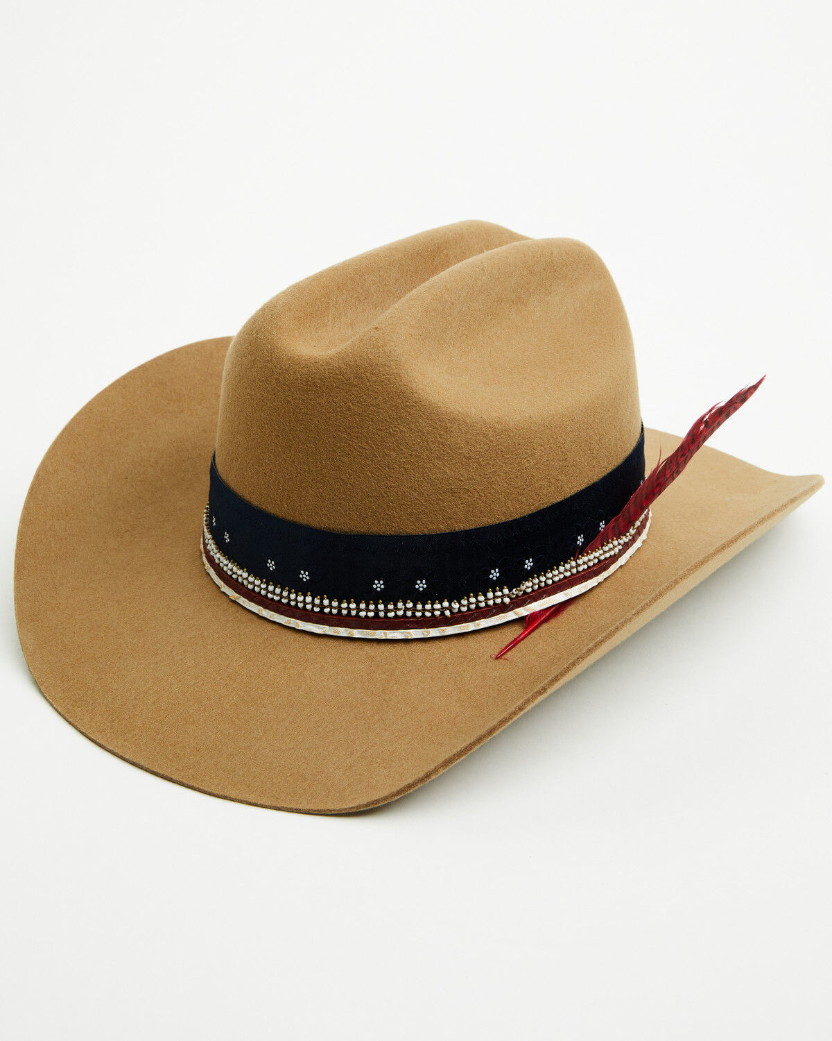 Image #1 - Shyanne Women's Americana Wool Felt Cowboy Hat, Tan, hi-res