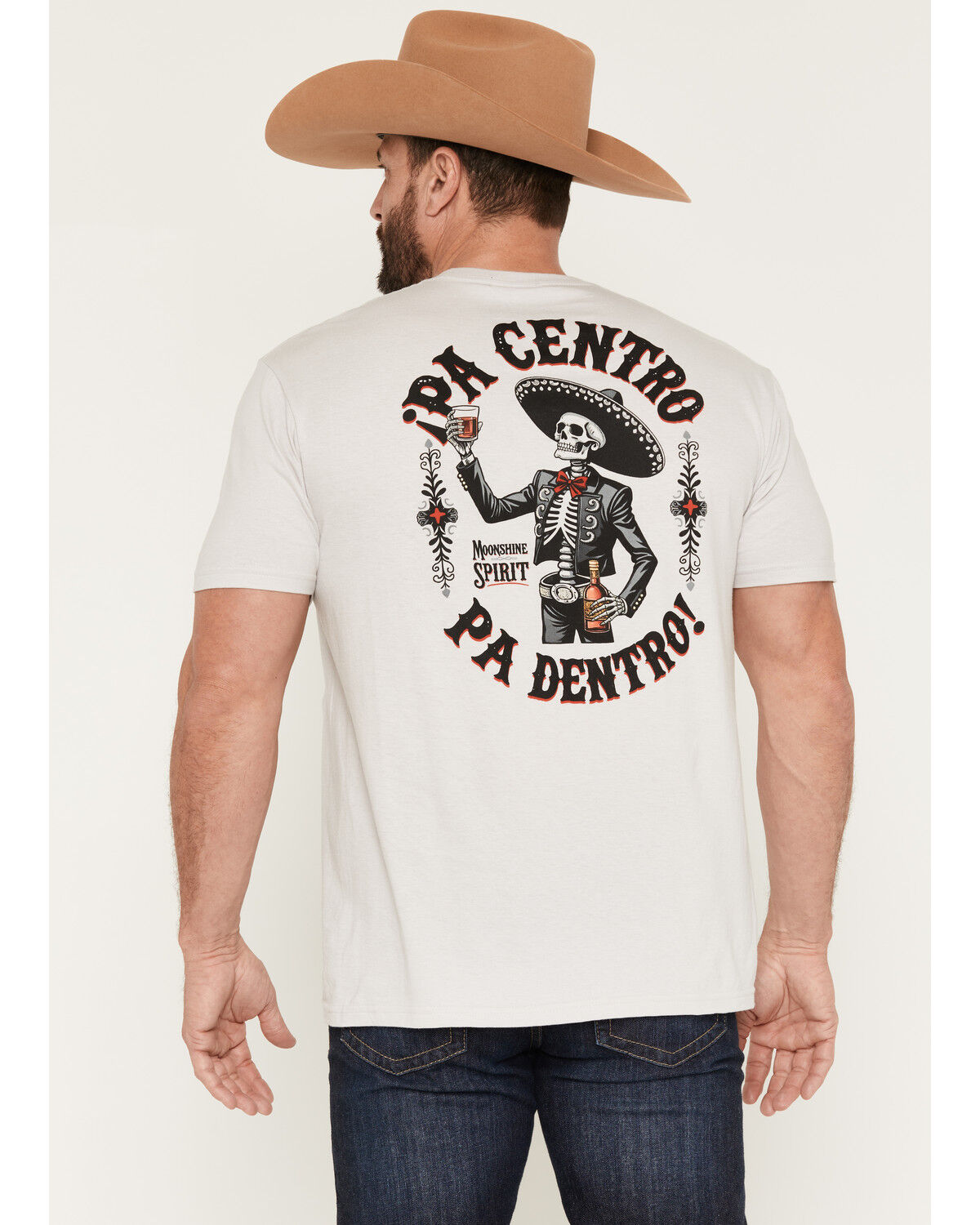 Moonshine Spirit&reg; Men's Dentro Short Sleeve Graphic T-Shirt, Cream, hi-res