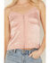 Image #3 - Shyanne Women's Lace Trim Satin Cami, Light Pink, hi-res