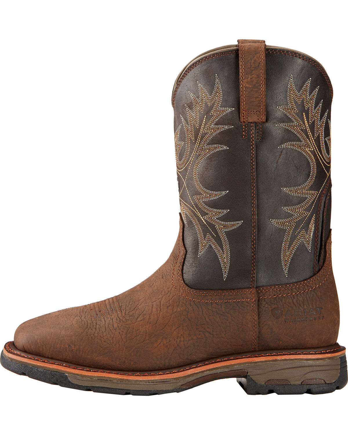 Image #2 - Ariat Men's WorkHog&reg; H2O Western Work Boots - Soft Toe, Brown, hi-res