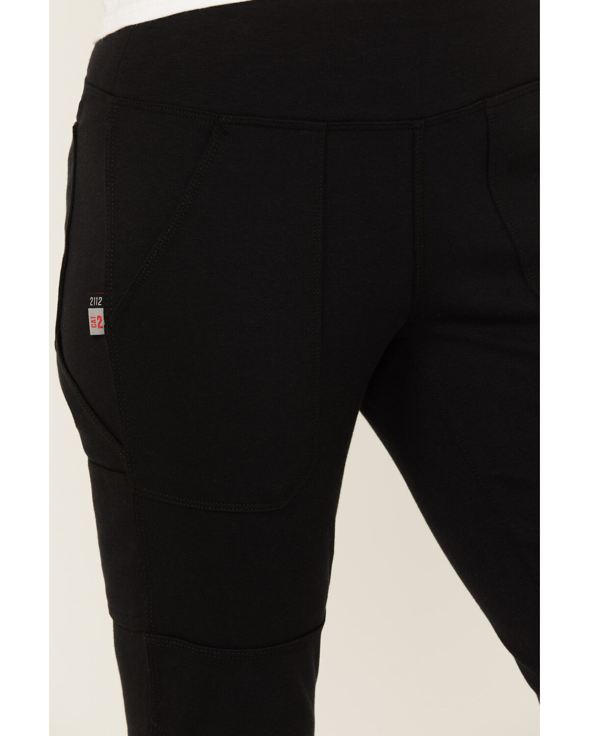 Image #2 - Carhartt Women's FR Force Fitted Midweight Utility Leggings - Tall, Black, hi-res