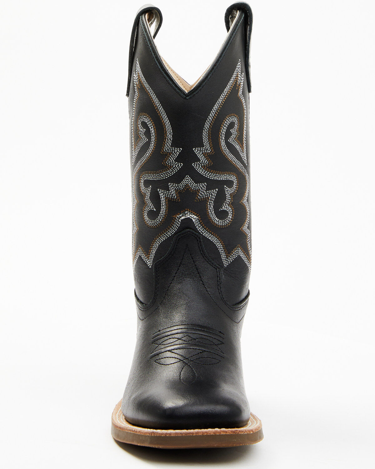 Image #4 - Cody James Boys' Little Westley Western Boots - Broad Square Toe, Black, hi-res