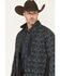 Image #2 - RANK 45&reg; Men's Aries Tonal Southwestern Softshell Jacket, Black, hi-res