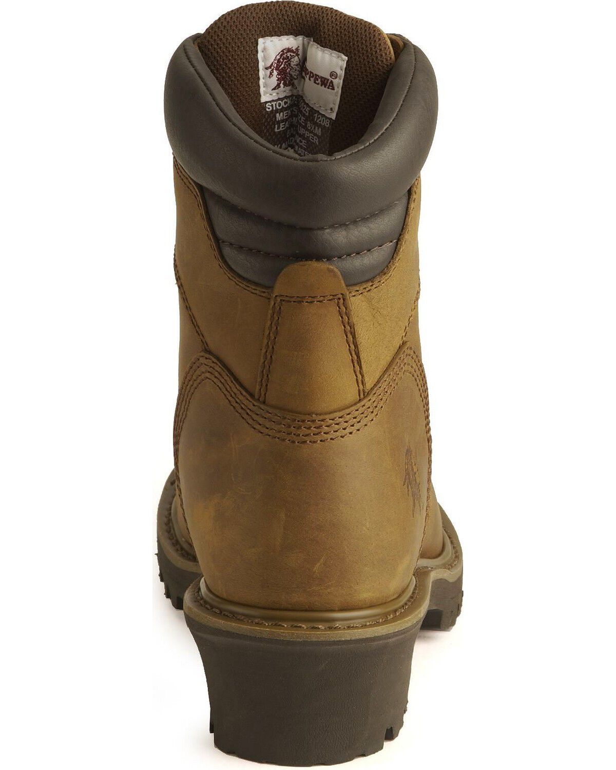 Image #7 - Chippewa Men's IQ Insulated 8" Lace-Up Logger Boots - Steel Toe, Bark, hi-res