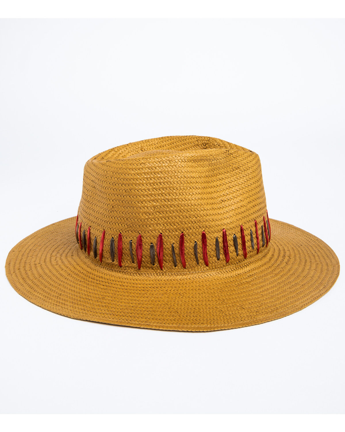 Image #4 - Nikki Beach Women's Raine Straw Fedora, Brown, hi-res