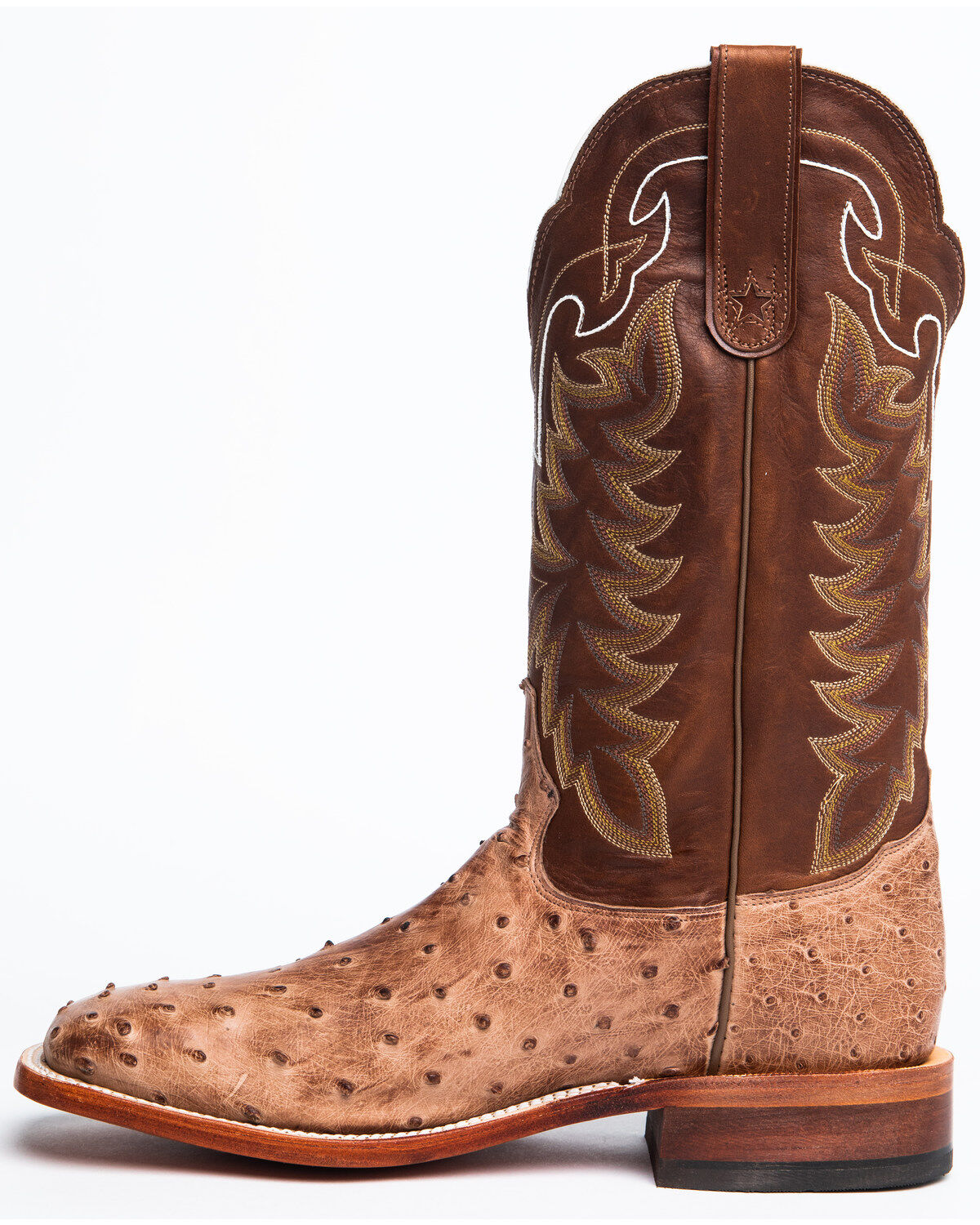 Image #5 - Tony Lama Men's San Saba Full Quill Ostrich Exotic Boots, Chocolate, hi-res