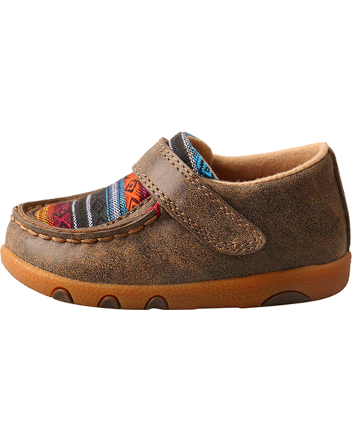Image #3 - Twisted X Toddler Kid's Driving Mocs, Brown, hi-res