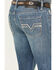 Image #4 - Rock & Roll Denim Men's Medium Wash Revolver Slim Straight Stretch Denim Jeans, Medium Wash, hi-res