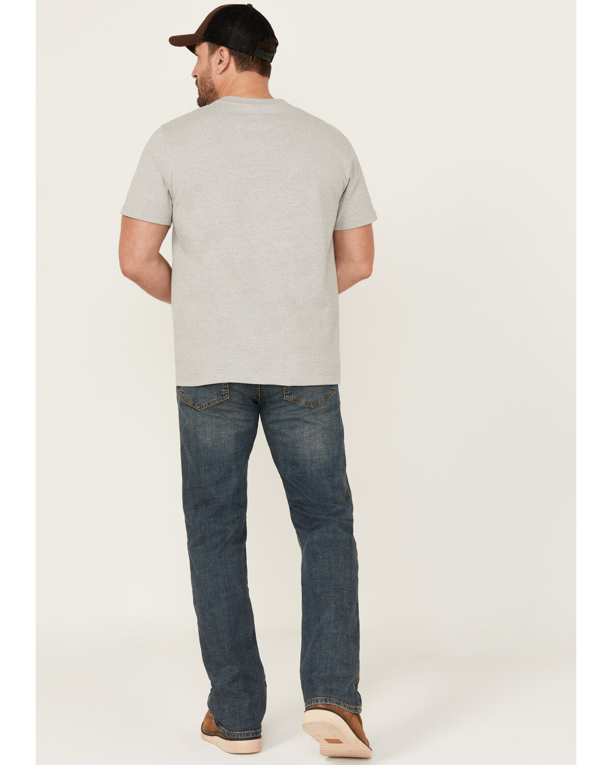 Image #3 - Hawx Men's Heritage Medium Wash Stretch Denim Jeans, Medium Blue, hi-res