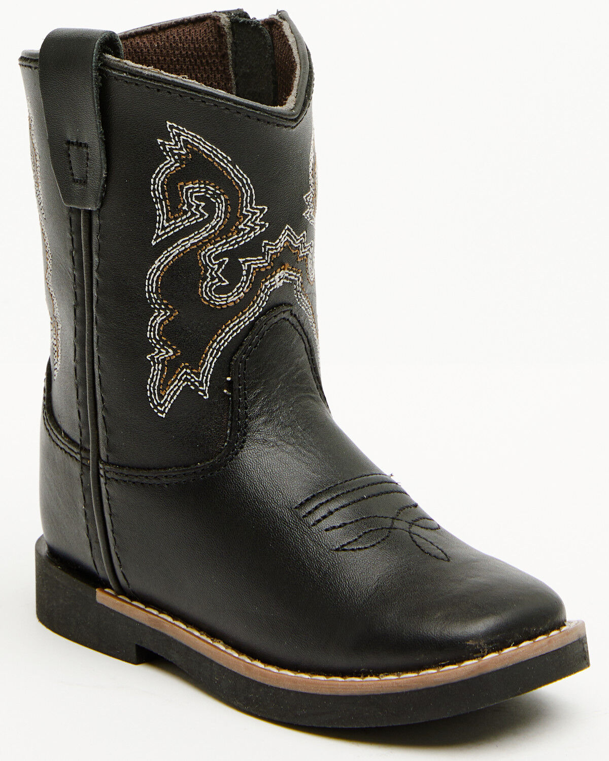 Image #1 - Cody James Toddler Boys' Westley Dane Western Boots - Broad Square Toe, Black, hi-res