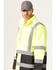 Image #2 - Utility Pro Men's HiVis Waterproof Rain Jacket, Yellow, hi-res