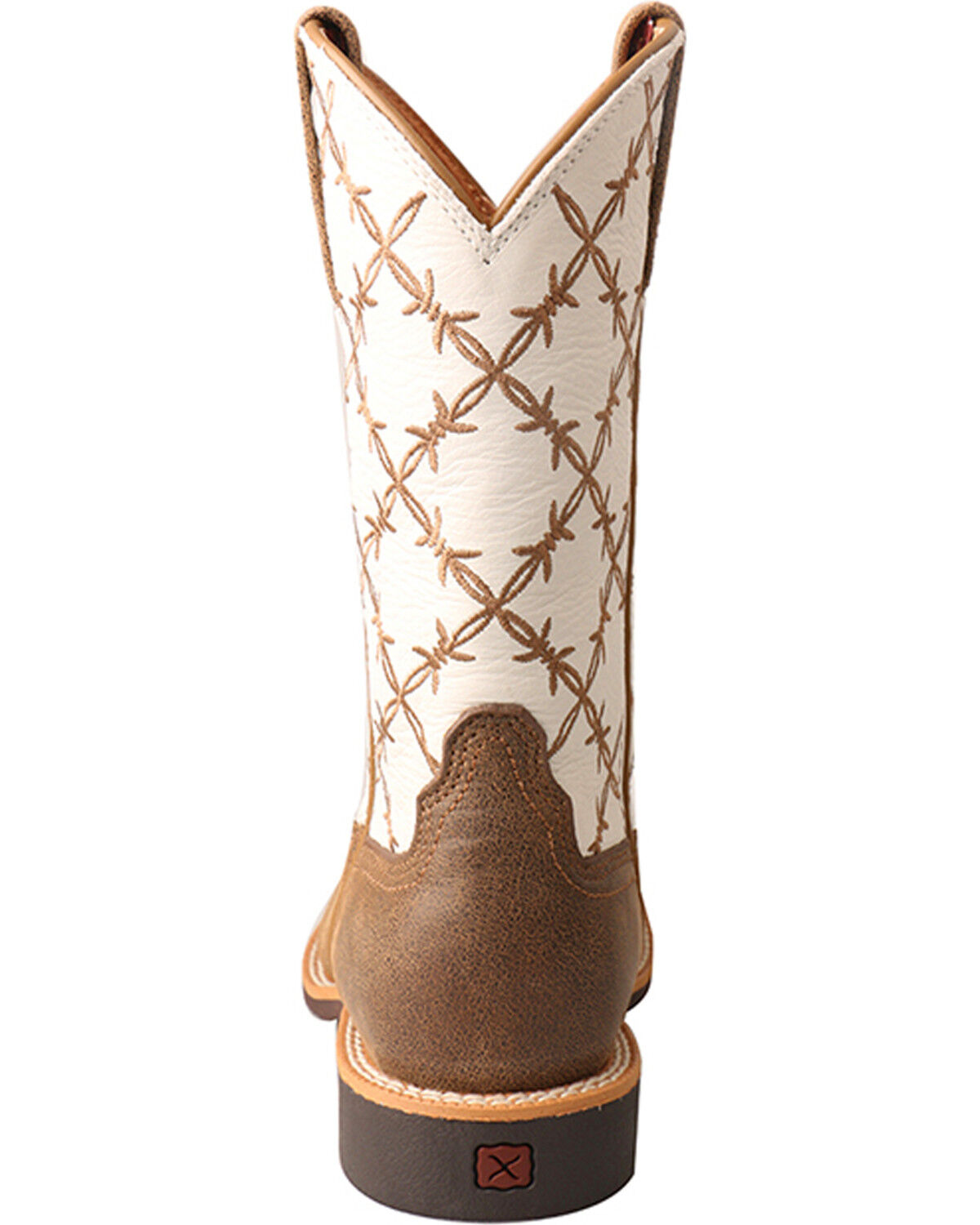 Image #6 - Twisted X Kid's Top Hand Western Boots - Square Toe, Brown, hi-res