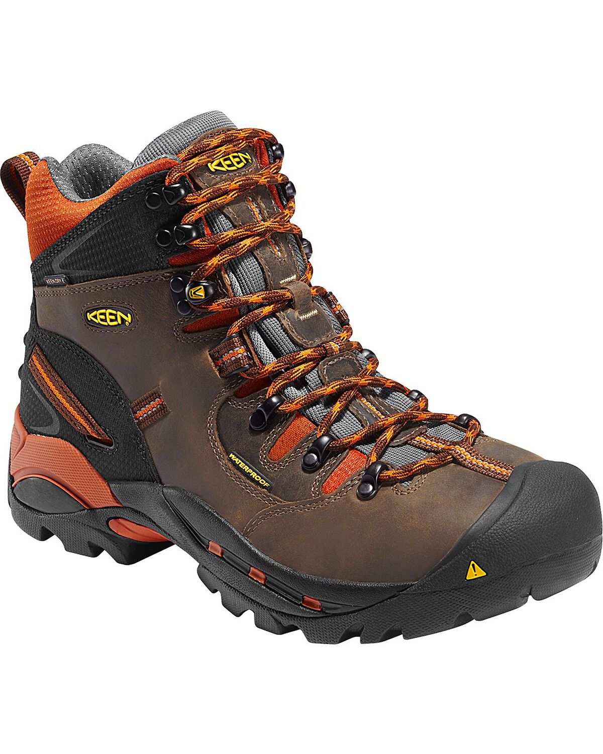 Image #1 - Keen Men's Pittsburgh Waterproof Soft Toe Boots, Brown, hi-res
