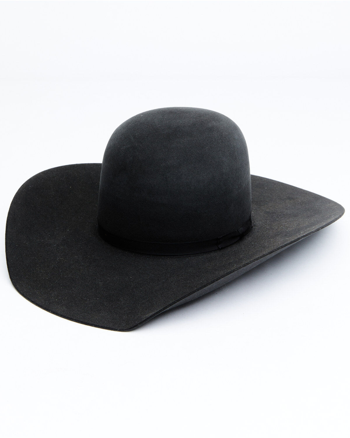 Image #1 - Rodeo King Men's 7X Pen Crown Western Felt Hat, Black, hi-res