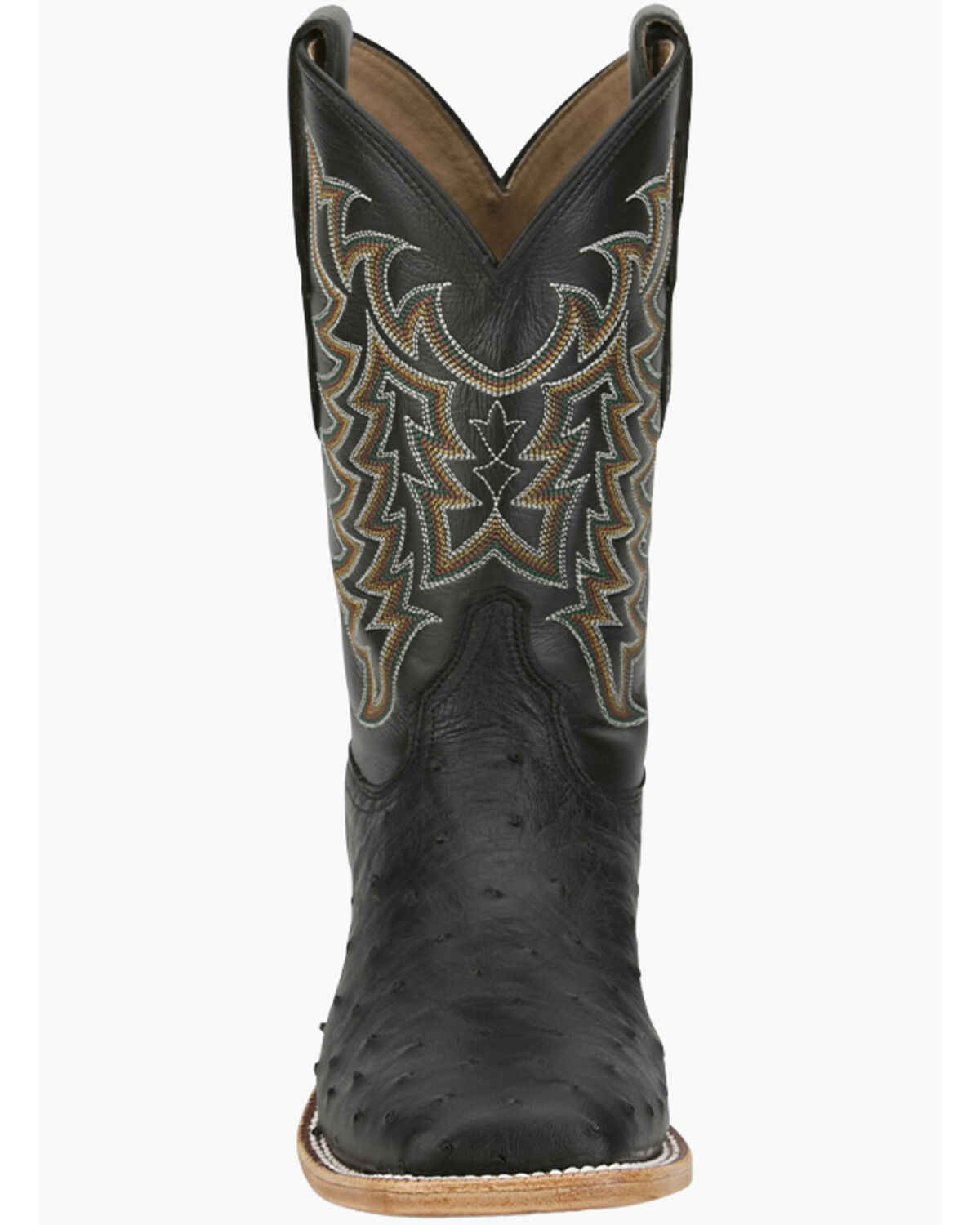 Image #4 - Tony Lama Men's Exotic Full Quill Ostrich Heritage Juan Western Boots - Broad Square Toe, Black, hi-res