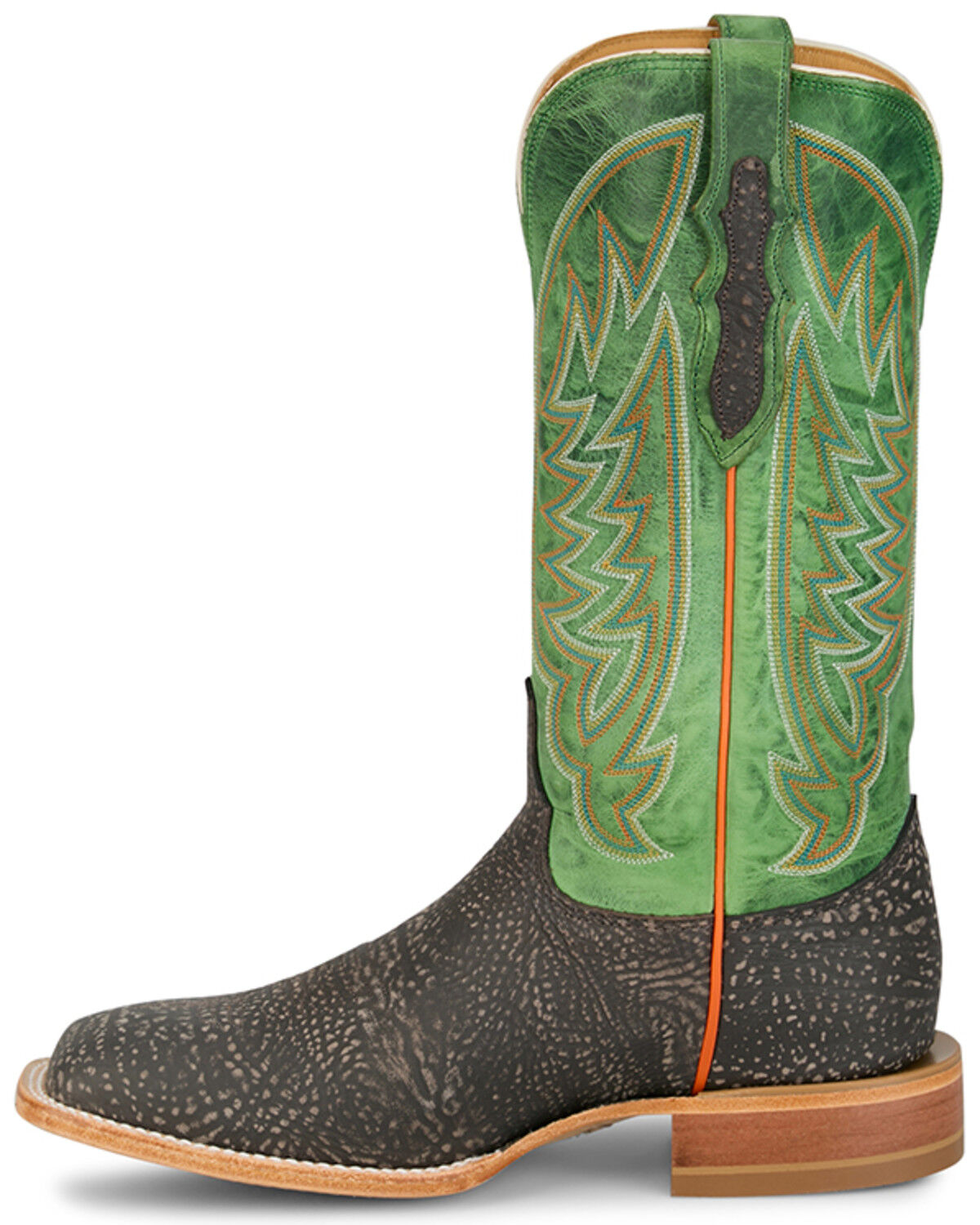 Image #3 - Justin Men's Cowman Western Boots - Broad Square Toe, Brown, hi-res