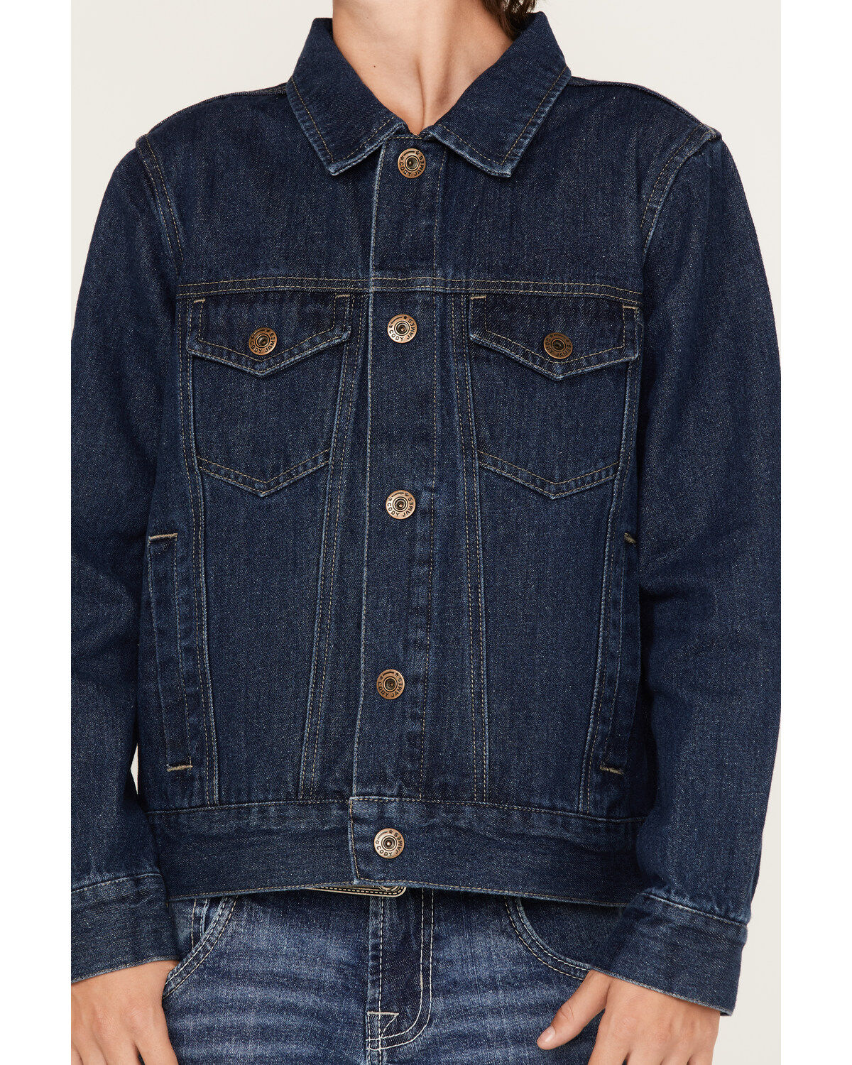 Image #3 - Cody James Boys' Coasting Medium Wash Unlined Denim Jacket, Medium Wash, hi-res