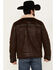 Image #4 - Moonshine Spirit&reg; Men's Sherpa Lined Faux Leather Jacket, Dark Brown, hi-res