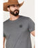 Image #2 - Smith & Wesson Men's Revolver Short Sleeve Graphic T-Shirt, Heather Grey, hi-res