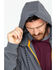 Image #5 - Hawx Men's Zip-Front Hooded Work Jacket, Charcoal, hi-res