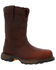 Image #1 - Durango Men's Maverick Wellington Waterproof Western Work Boots - Composite Toe, Brown, hi-res