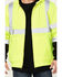 Image #2 - Hawx Men's High Vis Hooded Jacket, Yellow, hi-res