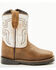 Image #2 - Cody James Toddler Boys' Little Luke Western Boots - Square Toe, Brown, hi-res