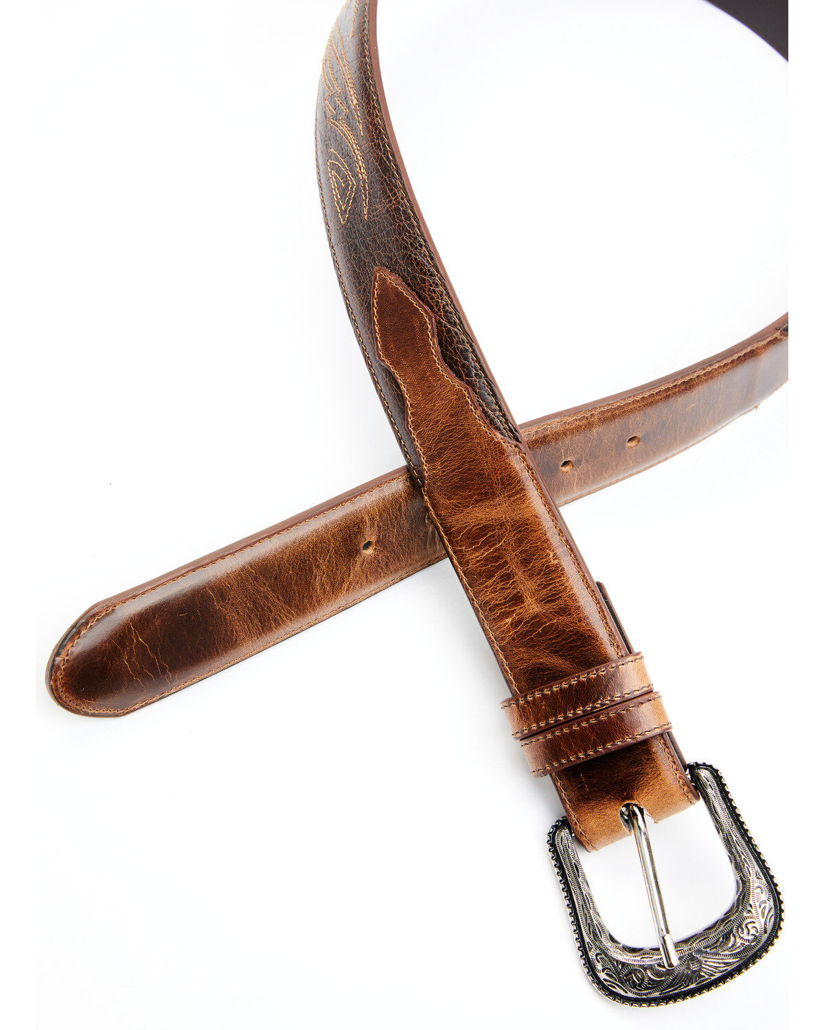 Image #2 - Cody James Men's Honey Western Belt, Honey, hi-res