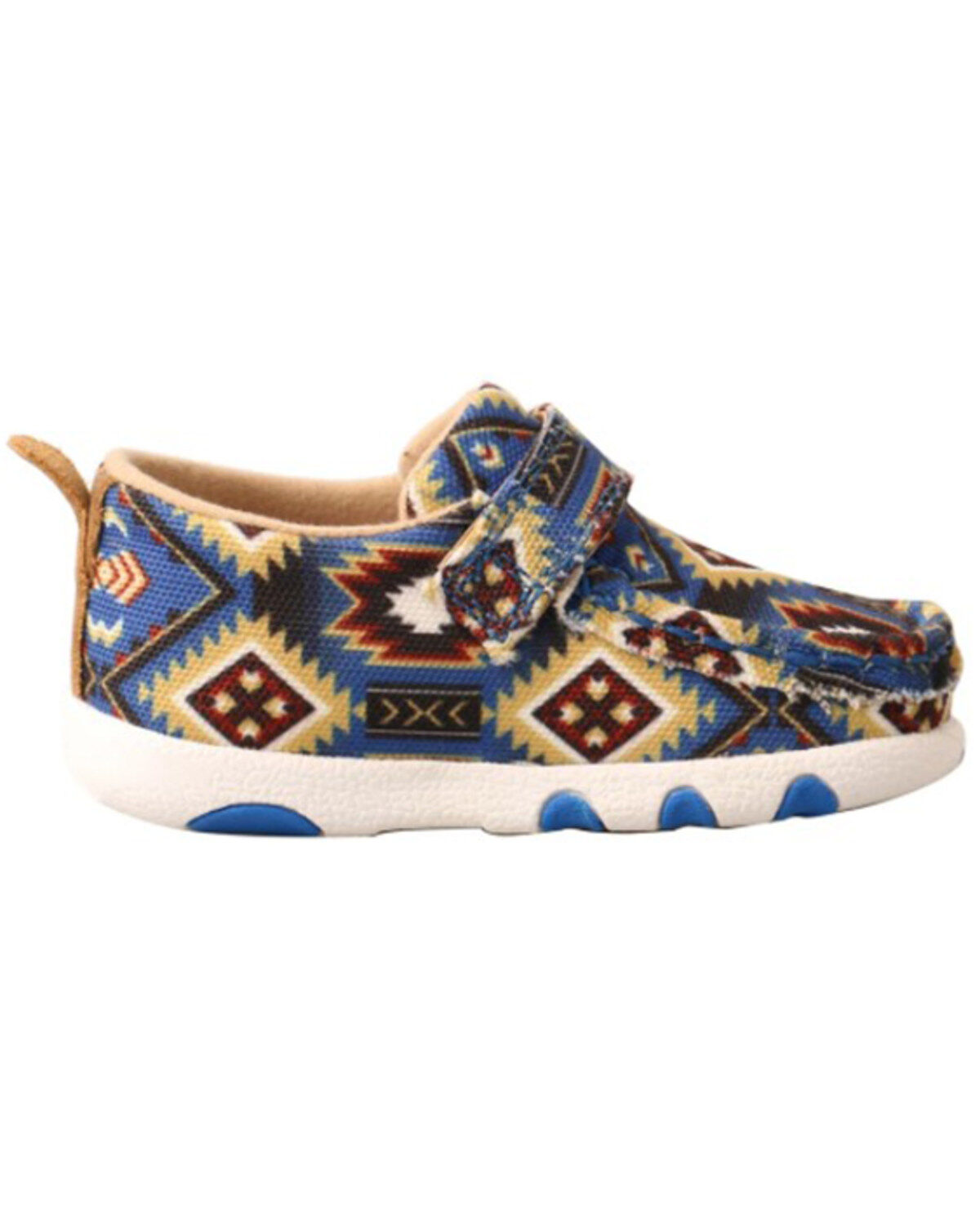 Image #2 - Twisted X Infant Southwestern Print Driving Mocs, Multi, hi-res