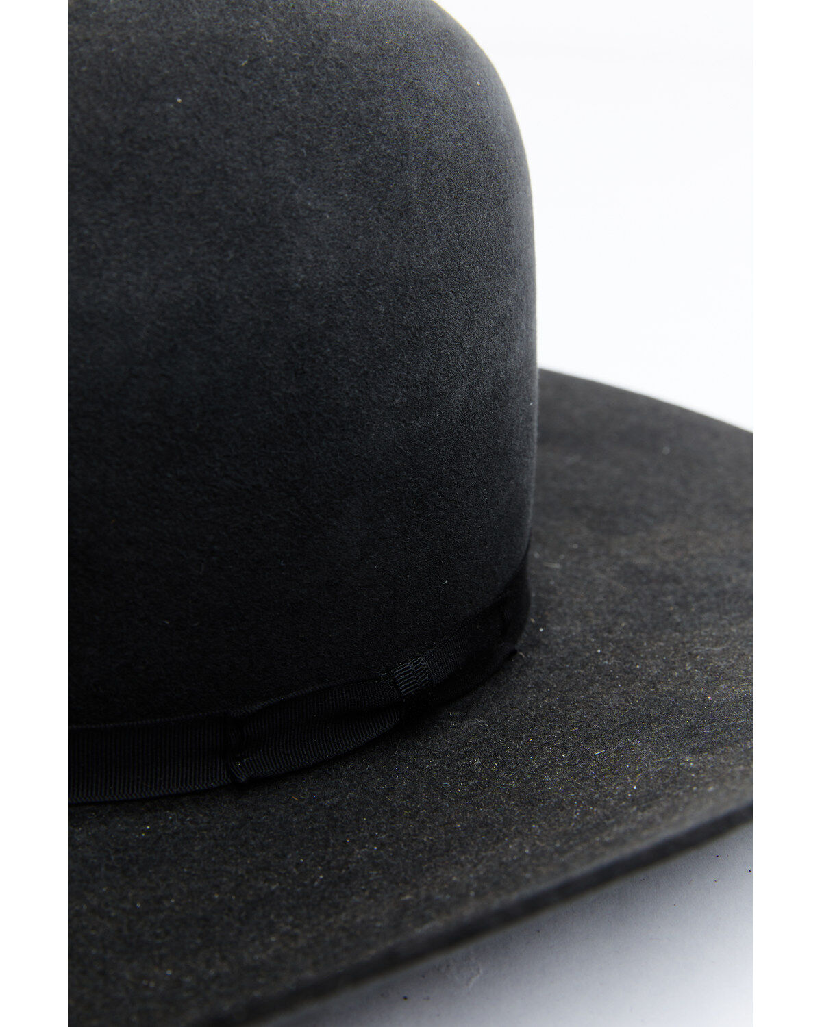 Image #2 - Rodeo King Men's 7X Pen Crown Western Felt Hat, Black, hi-res