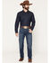 Image #1 - Ariat Men's M2 Kenny Dark Wash Relaxed Straight Stretch Denim Jeans, Dark Wash, hi-res