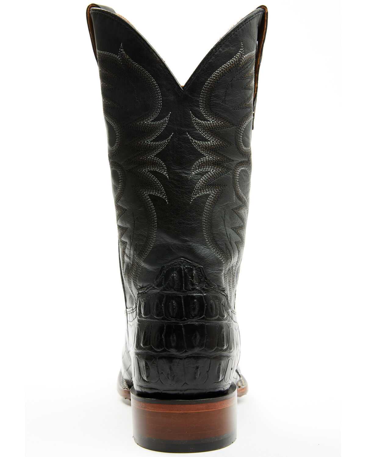 Image #5 - Cody James Men's Exotic Alligator Western Boots - Broad Square Toe, Black, hi-res