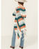 Image #4 - Rock & Roll Denim Girls' Striped Fringe Cardigan, Ivory, hi-res