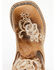 Image #6 - Shyanne Toddler Girls' Little Bitty Lasy Western Boots - Broad Square Toe, Brown, hi-res