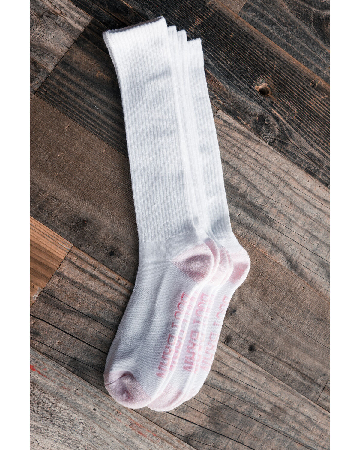 Boot Barn Women's Basic Over The Calf Socks - 3 Pack, White, hi-res