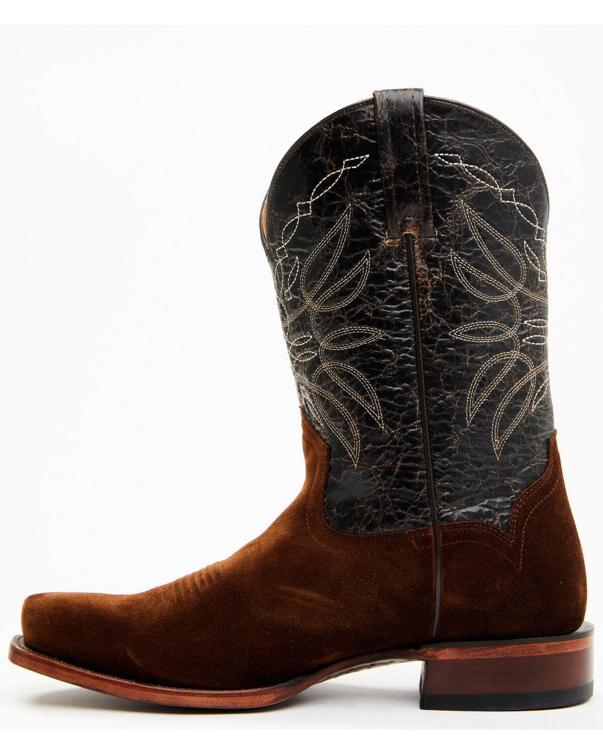 Image #3 - Moonshine Spirit&reg; Men's 11" Pancho Roughout Western Boots - Square Toe, Brown, hi-res