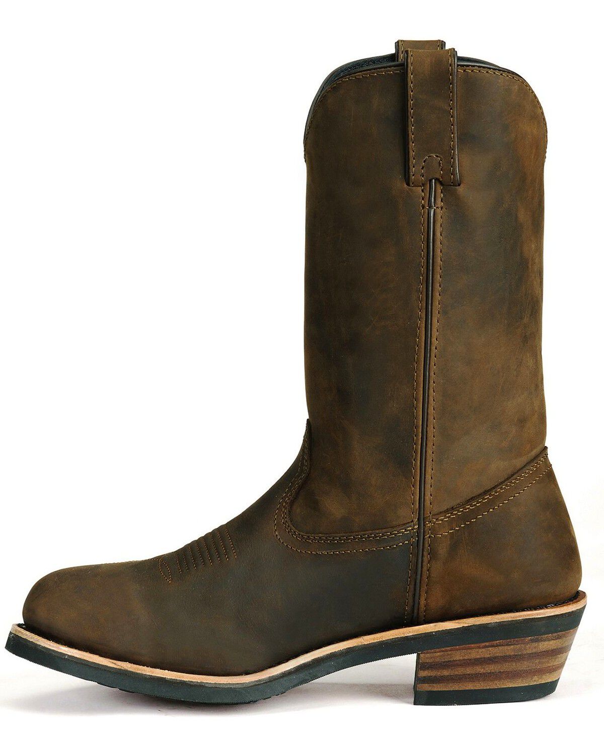 Image #16 - Dan Post Men's Albuquerque Waterproof Western Work Boots - Soft Toe, Distressed, hi-res