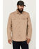 Image #1 - Hawx Men's All Out Woven Solid Long Sleeve Snap Work Shirt - Big, Khaki, hi-res