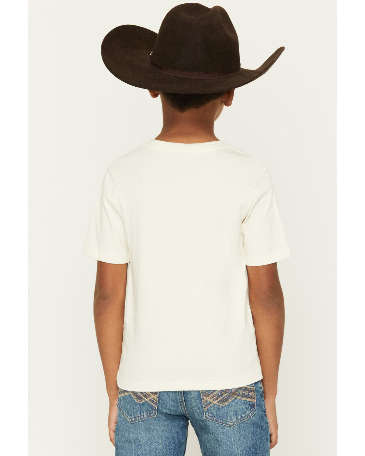 Image #4 - Wrangler Boys' Long Live Cowboys Short Sleeve Graphic T-Shirt, White, hi-res