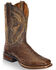 Image #1 - Dan Post Men's Alamosa Exotic Ostrich Cowboy Certified Boots, Chocolate, hi-res