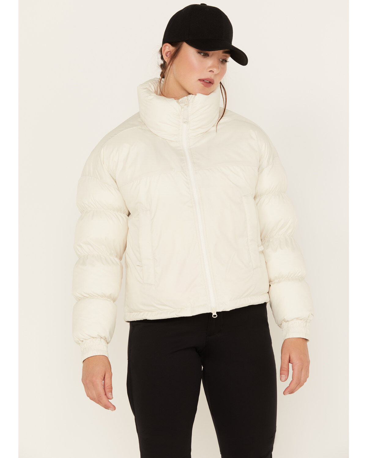 Image #1 - Columbia Women's Pike Lake Cropped Jacket, Ivory, hi-res