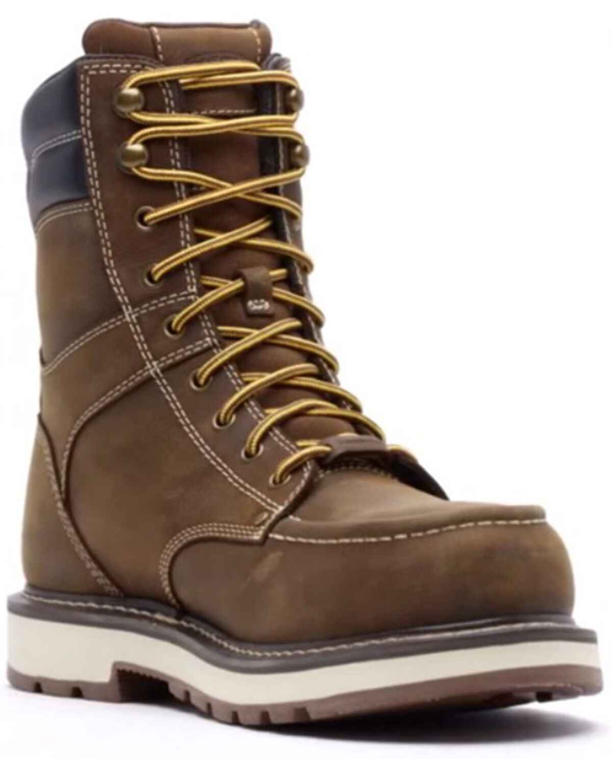 Image #1 - Keen Men's 8" Cincinnati Waterproof Lace-Up Work Boots - Carbon Fiber Toe, Brown, hi-res