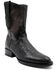 Image #1 - Ferrini Men's Winston Crocodile Print Western Boots - Round Toe, Black, hi-res