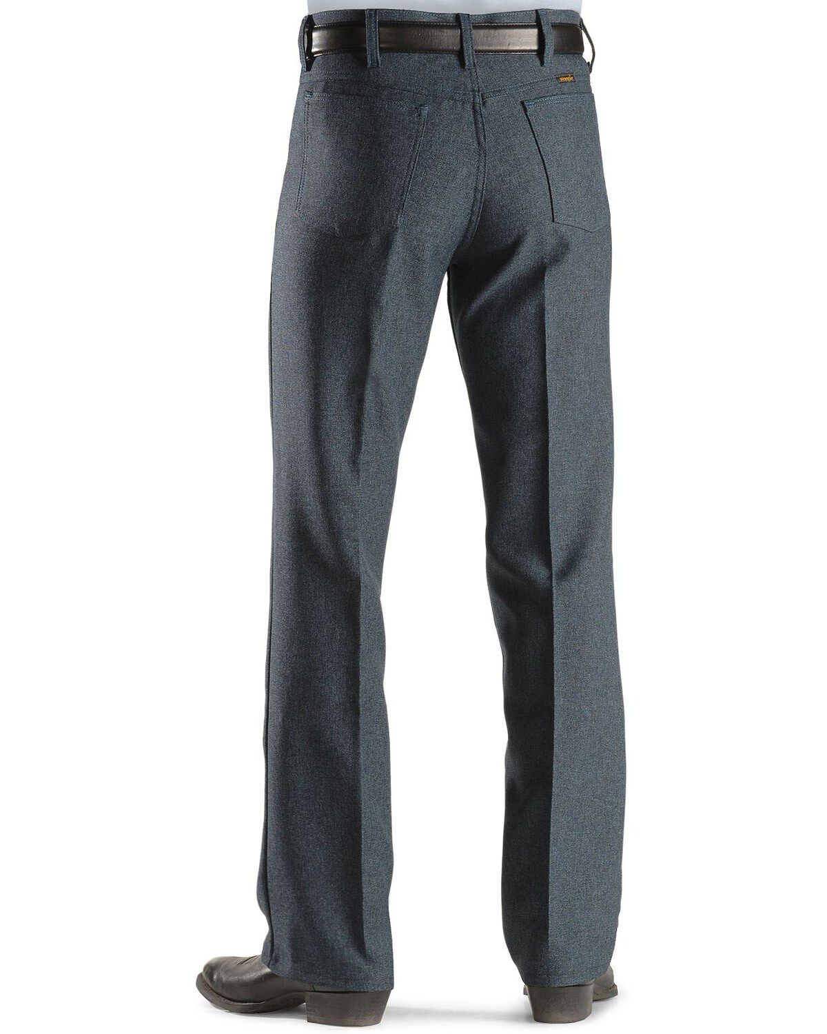 Image #1 - Wrangler Wrancher Dress Jeans, Hthr Blue, hi-res