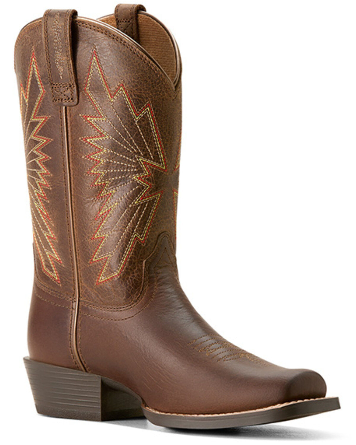 Image #1 - Ariat Boys' Decatur Western Boots - Square Toe, Brown, hi-res